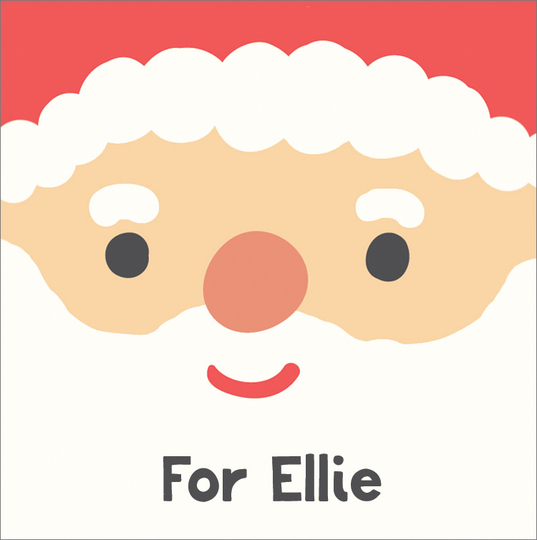 Santa Face Square Gift Stickers